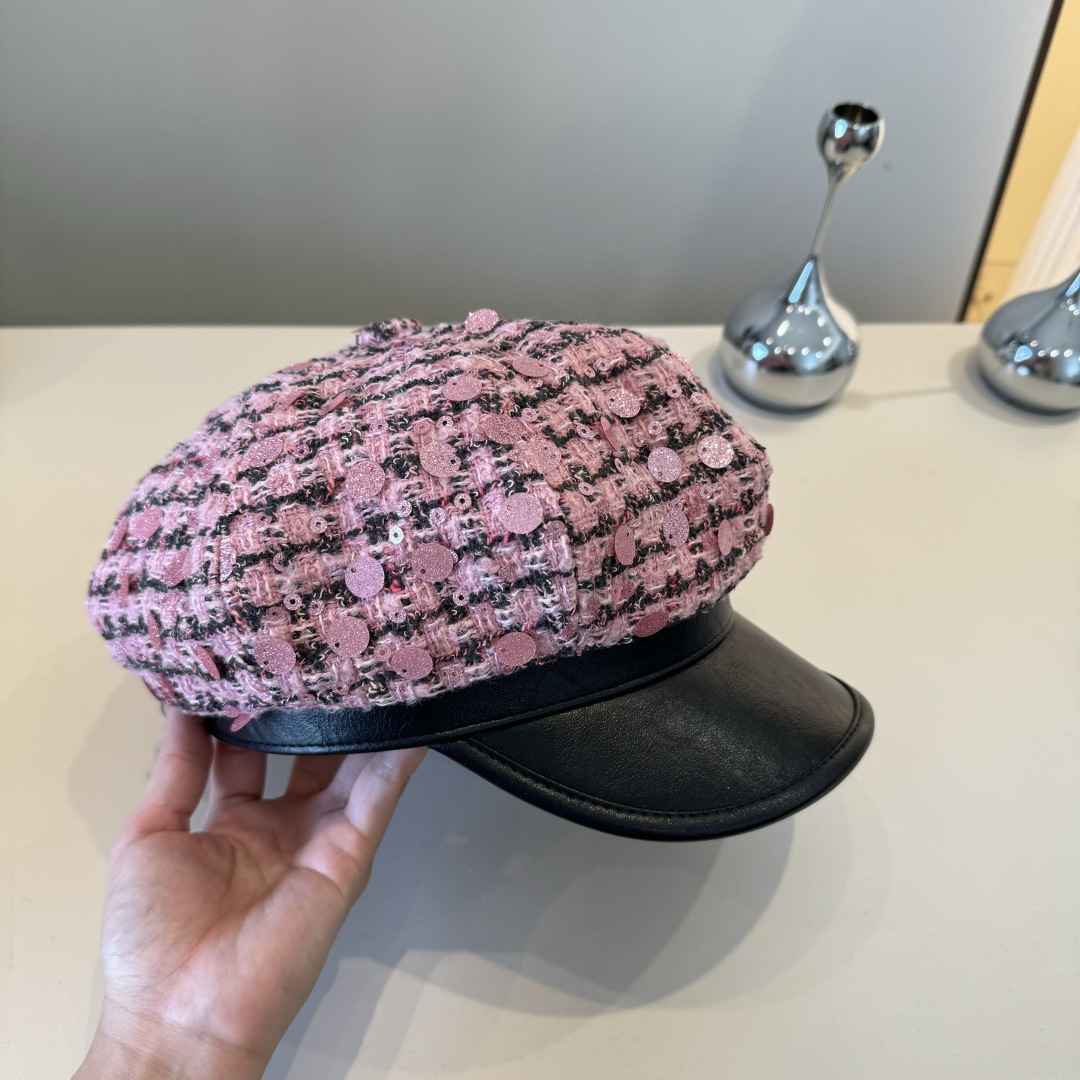 💕Chanel香奈儿新款鸭舌帽贝，闪片鸭舌帽，春秋新款，头围57cm