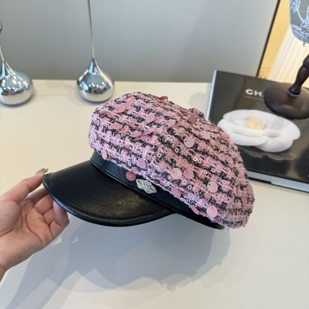 💕Chanel香奈儿新款鸭舌帽贝，闪片鸭舌帽，春秋新款，头围57cm