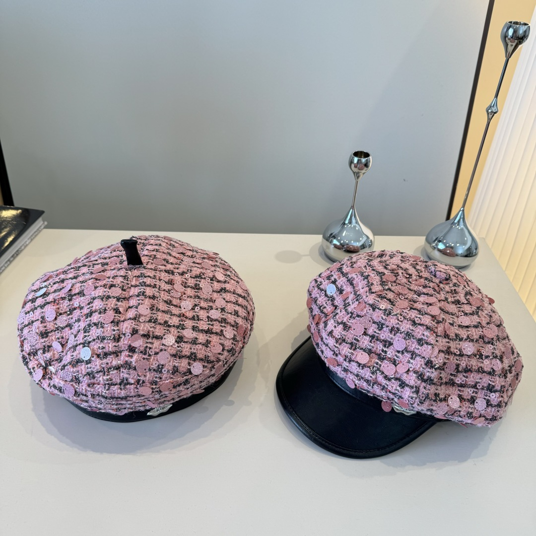 💕Chanel香奈儿新款鸭舌帽贝，闪片鸭舌帽，春秋新款，头围57cm