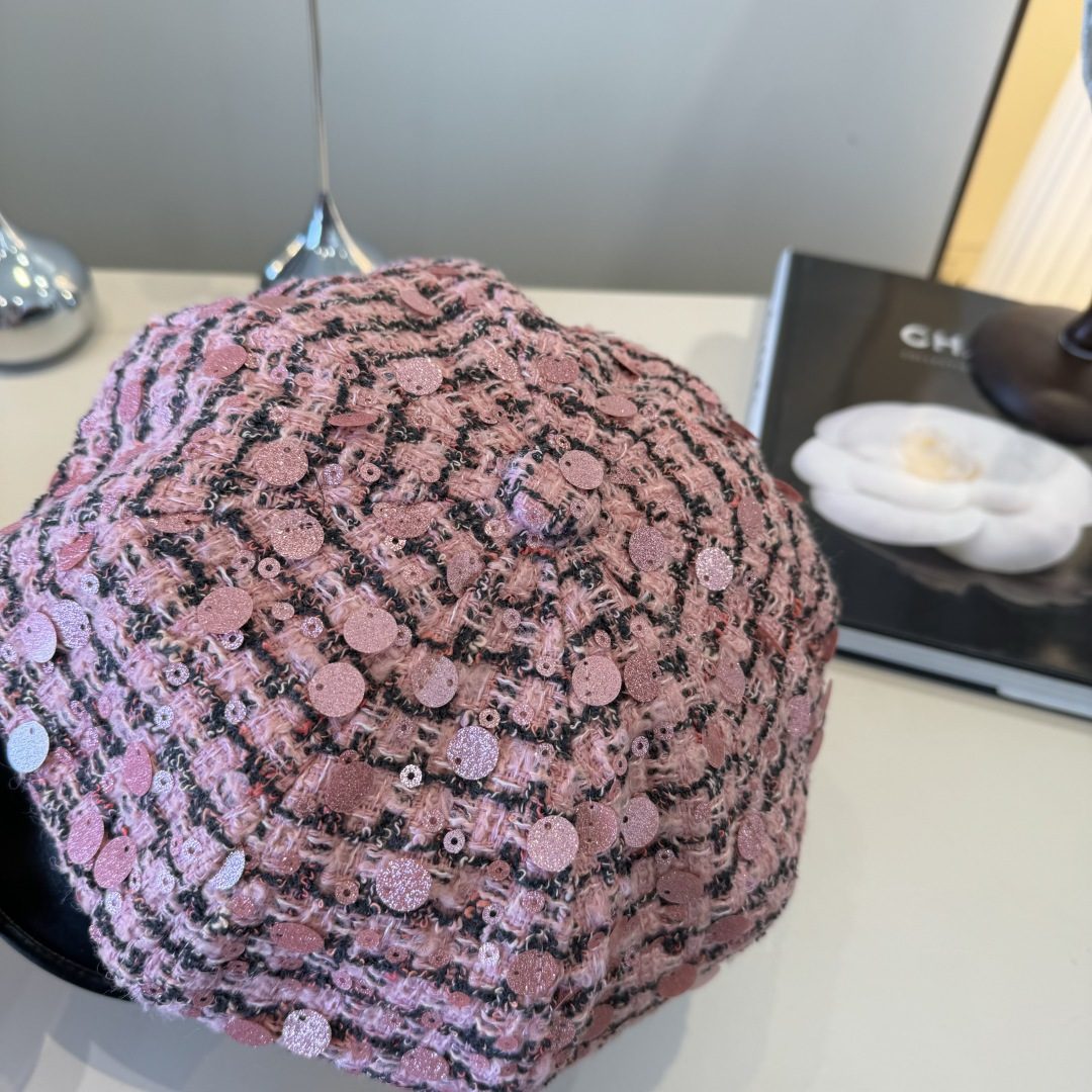 💕Chanel香奈儿新款鸭舌帽贝，闪片鸭舌帽，春秋新款，头围57cm