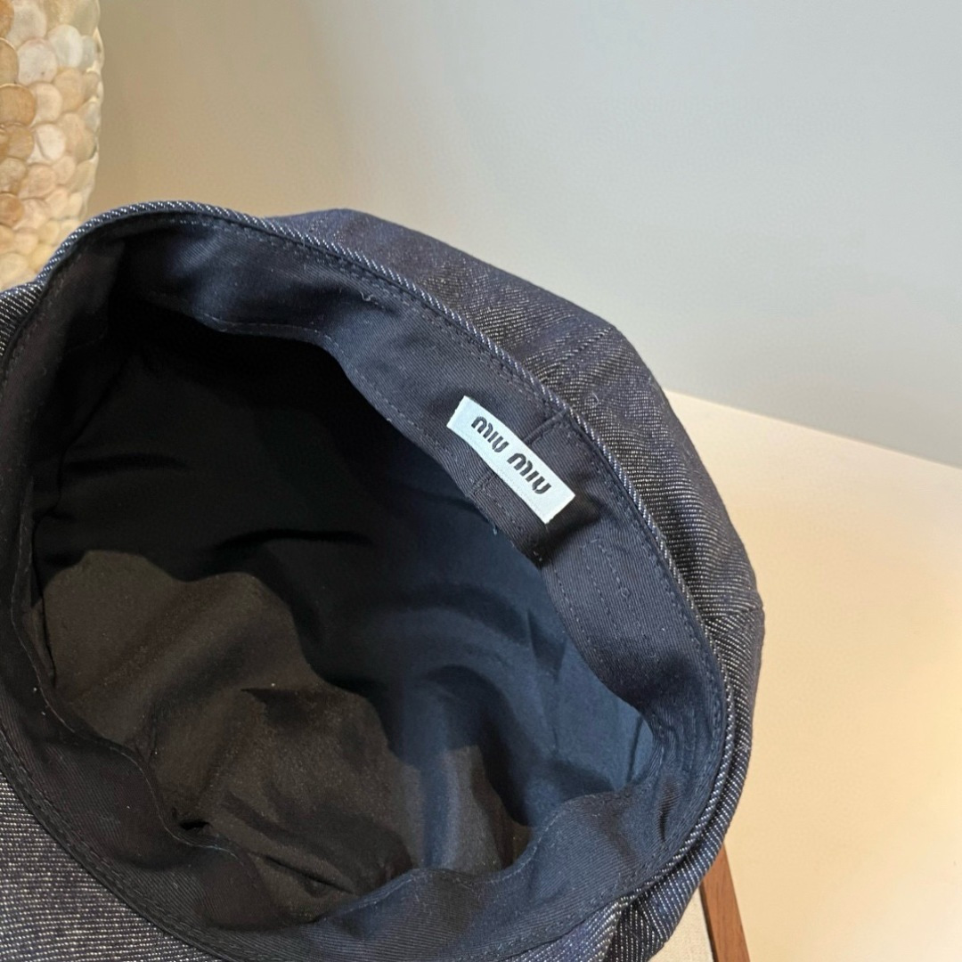 💕miumiu缪缪新款鸭舌军帽，高级定制，头围57cm