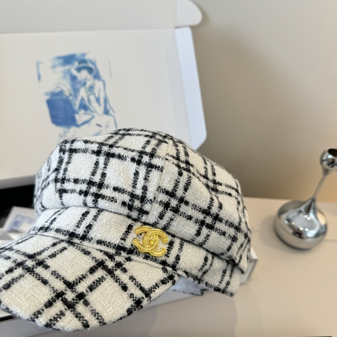 💕香奈儿新款鸭舌军帽，高级定制，头围57cm