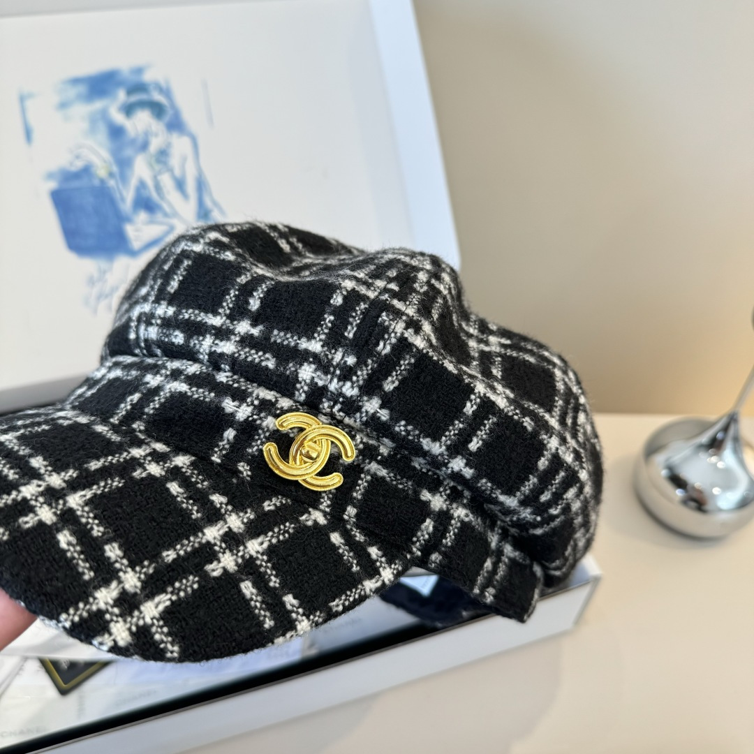 💕香奈儿新款鸭舌军帽，高级定制，头围57cm