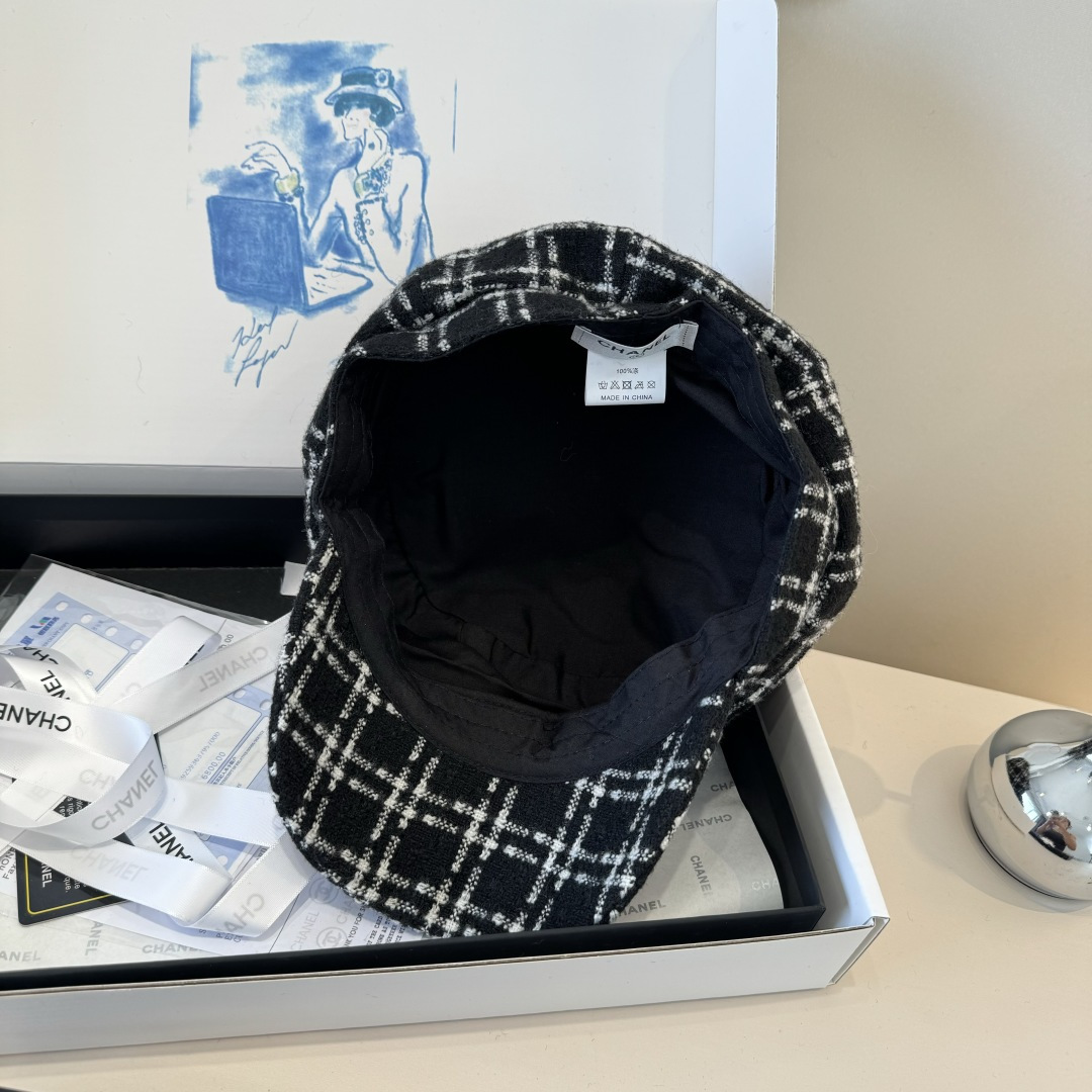 💕香奈儿新款鸭舌军帽，高级定制，头围57cm
