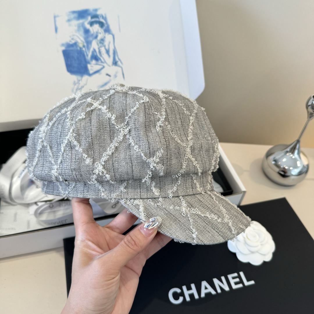 💕Chanel香奈儿新款鸭舌画家帽，头围57cm
