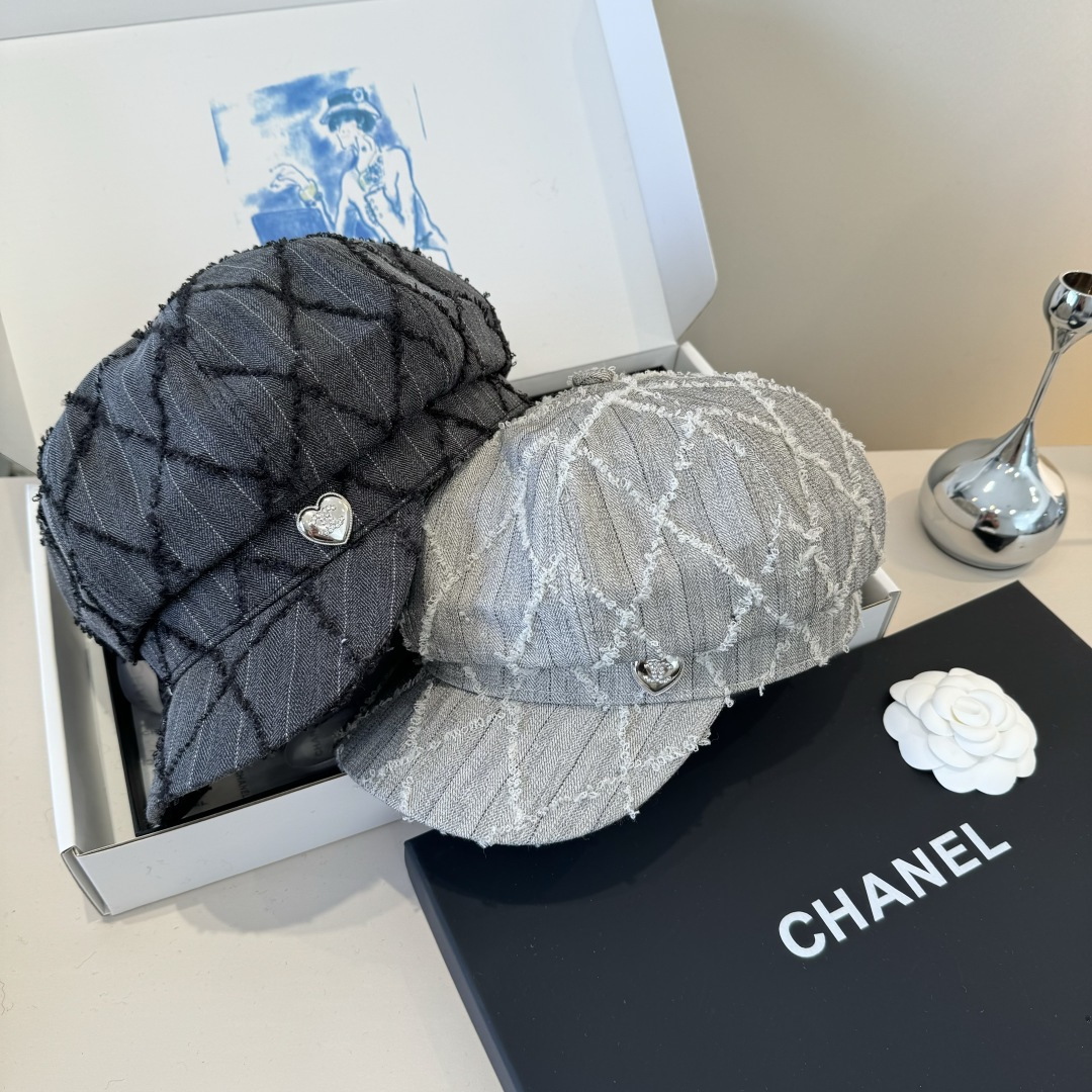 💕Chanel香奈儿新款鸭舌画家帽，头围57cm
