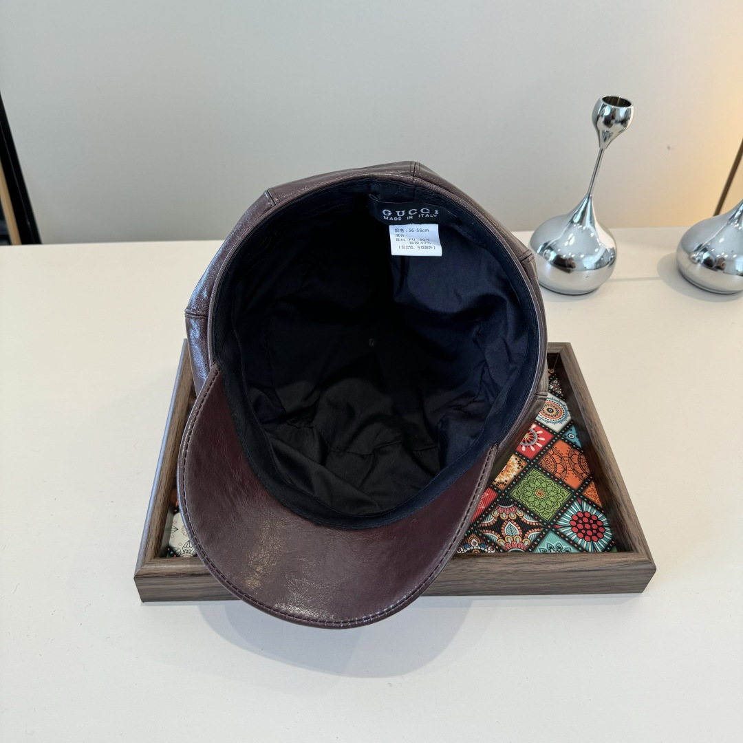 💕Gucci古奇新款鸭舌画家帽，头围57cm