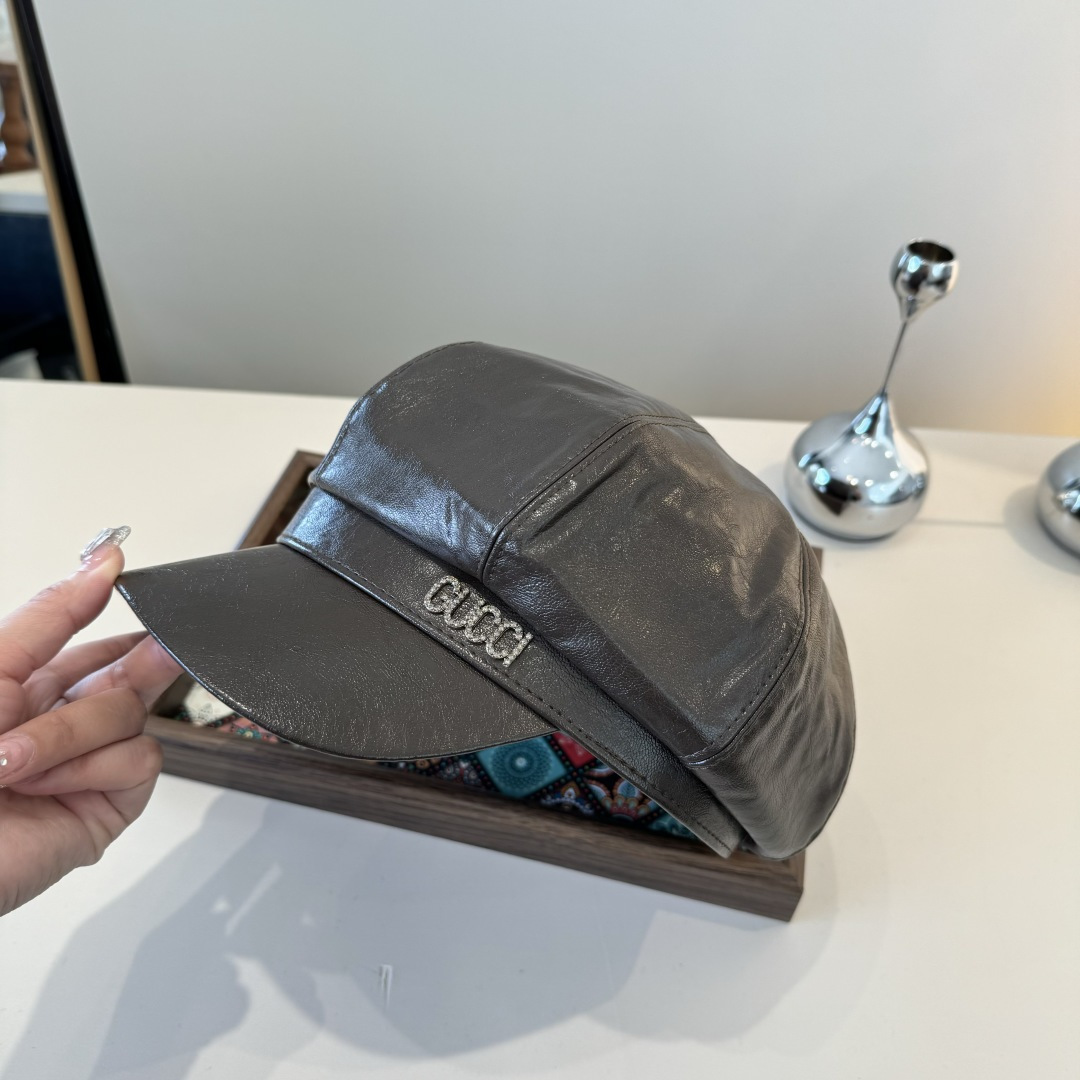 💕Gucci古奇新款鸭舌画家帽，头围57cm