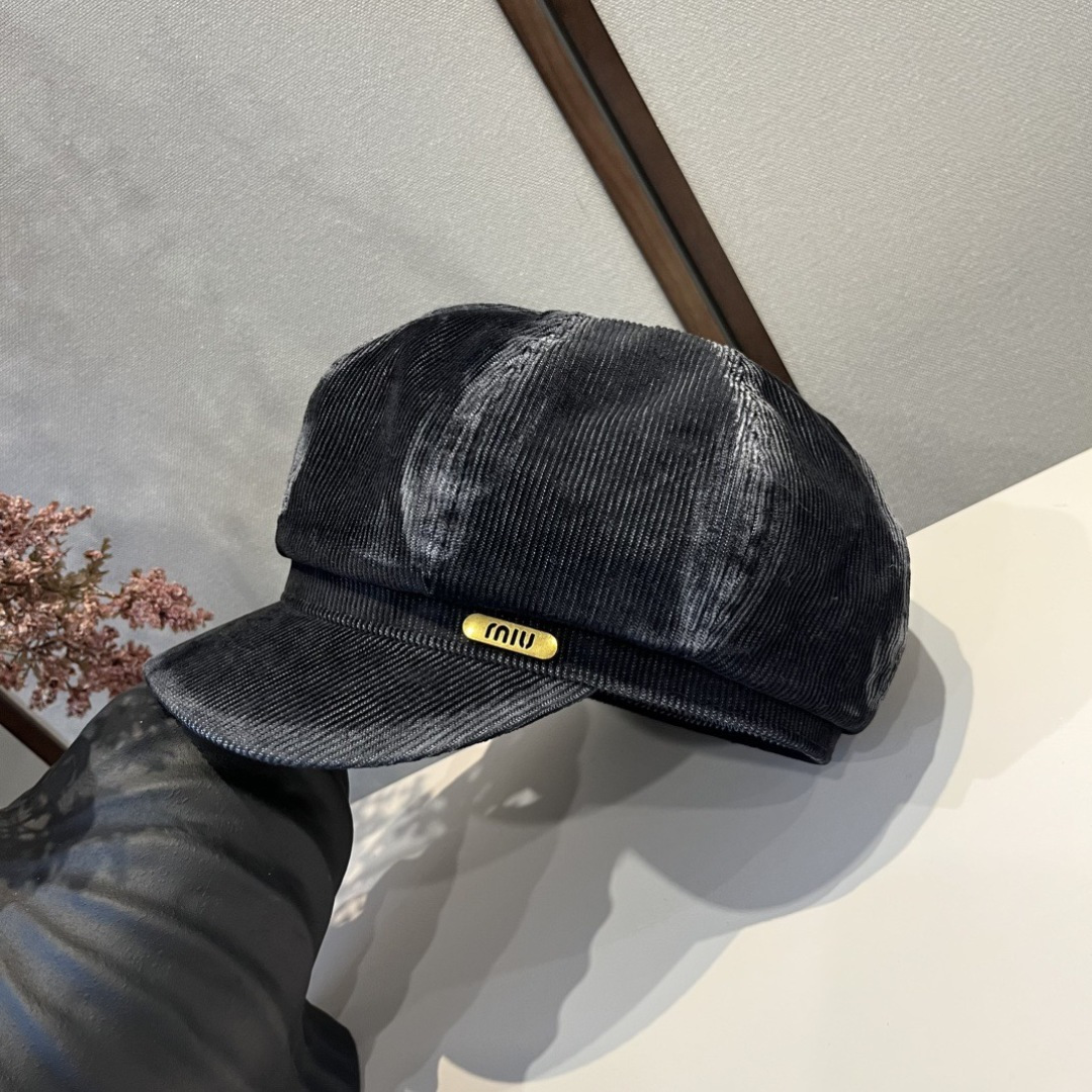 💕miumiu缪缪新款鸭舌画家帽，头围57cm