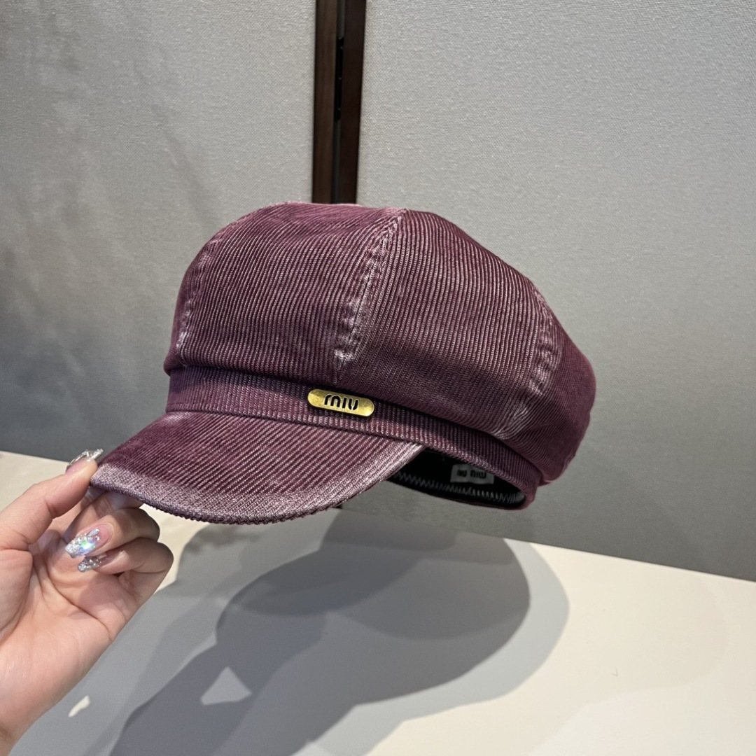 💕miumiu缪缪新款鸭舌画家帽，头围57cm