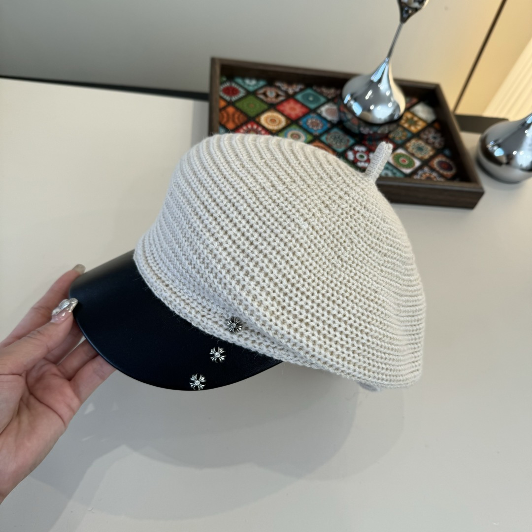 💕克罗心鸭舌骑士帽，定制款骑士帽，不规则 头围57cm