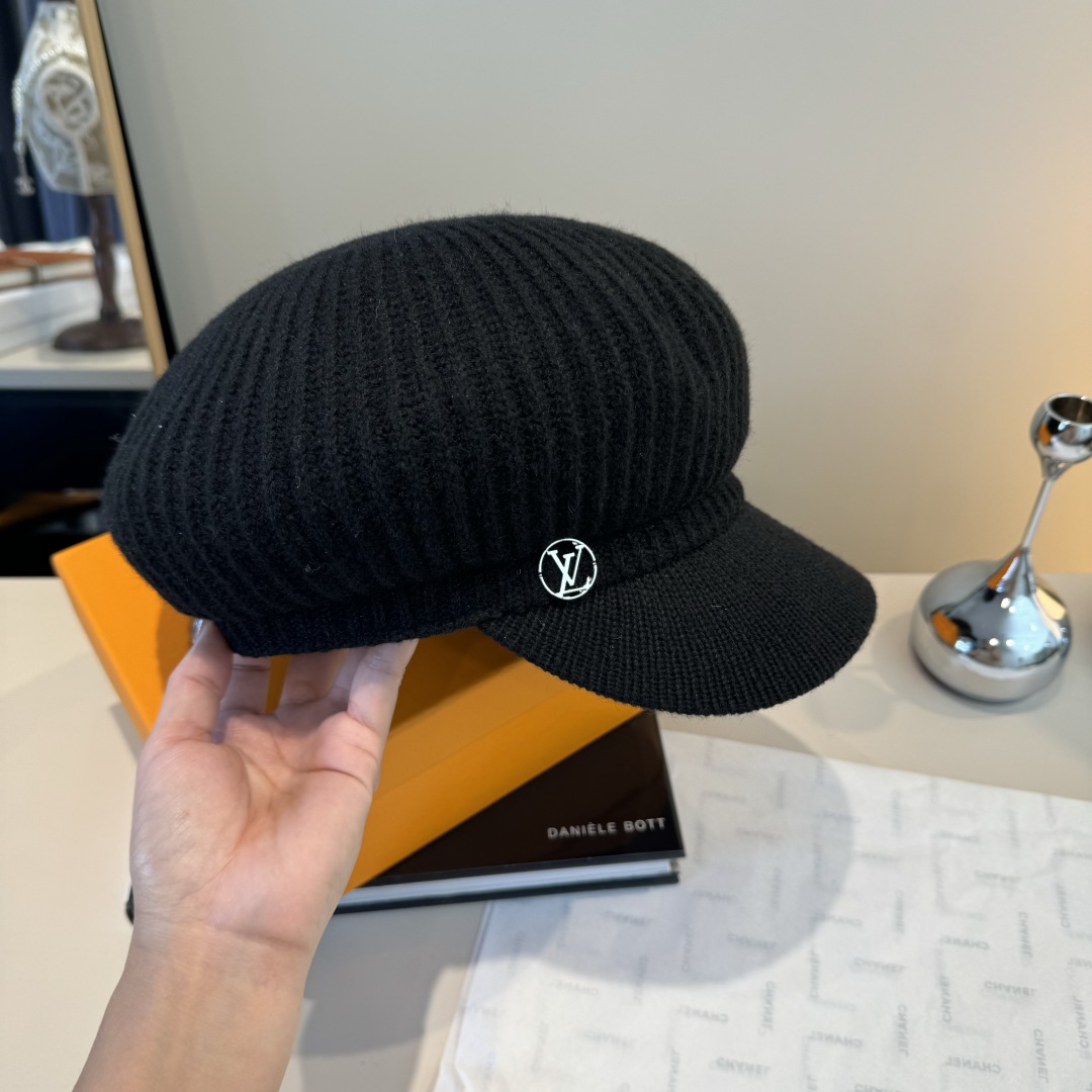 💕Lv路易威登羊毛鸭舌画家帽，男女通用，