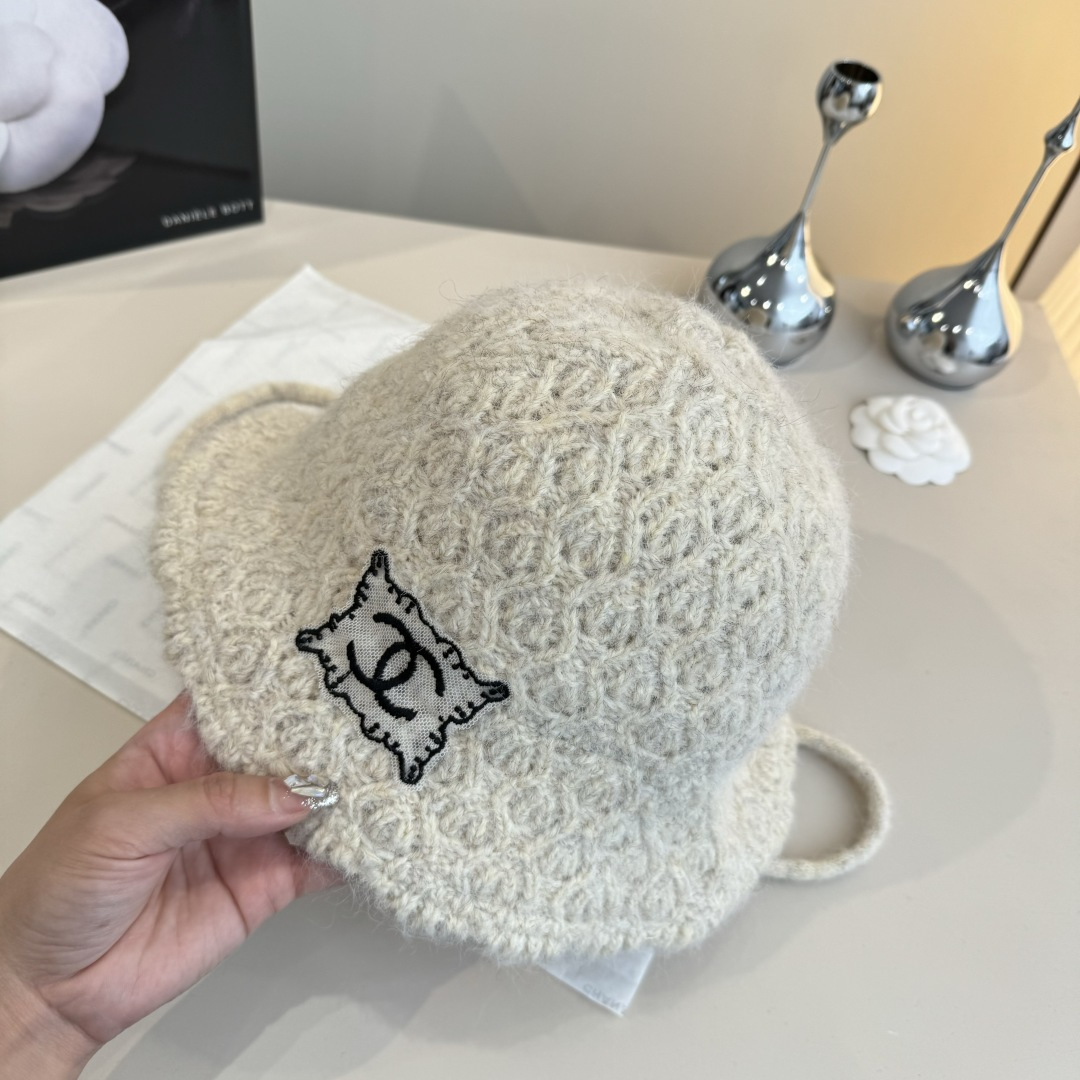 💕香奈儿新款针织渔夫帽，头围57cm