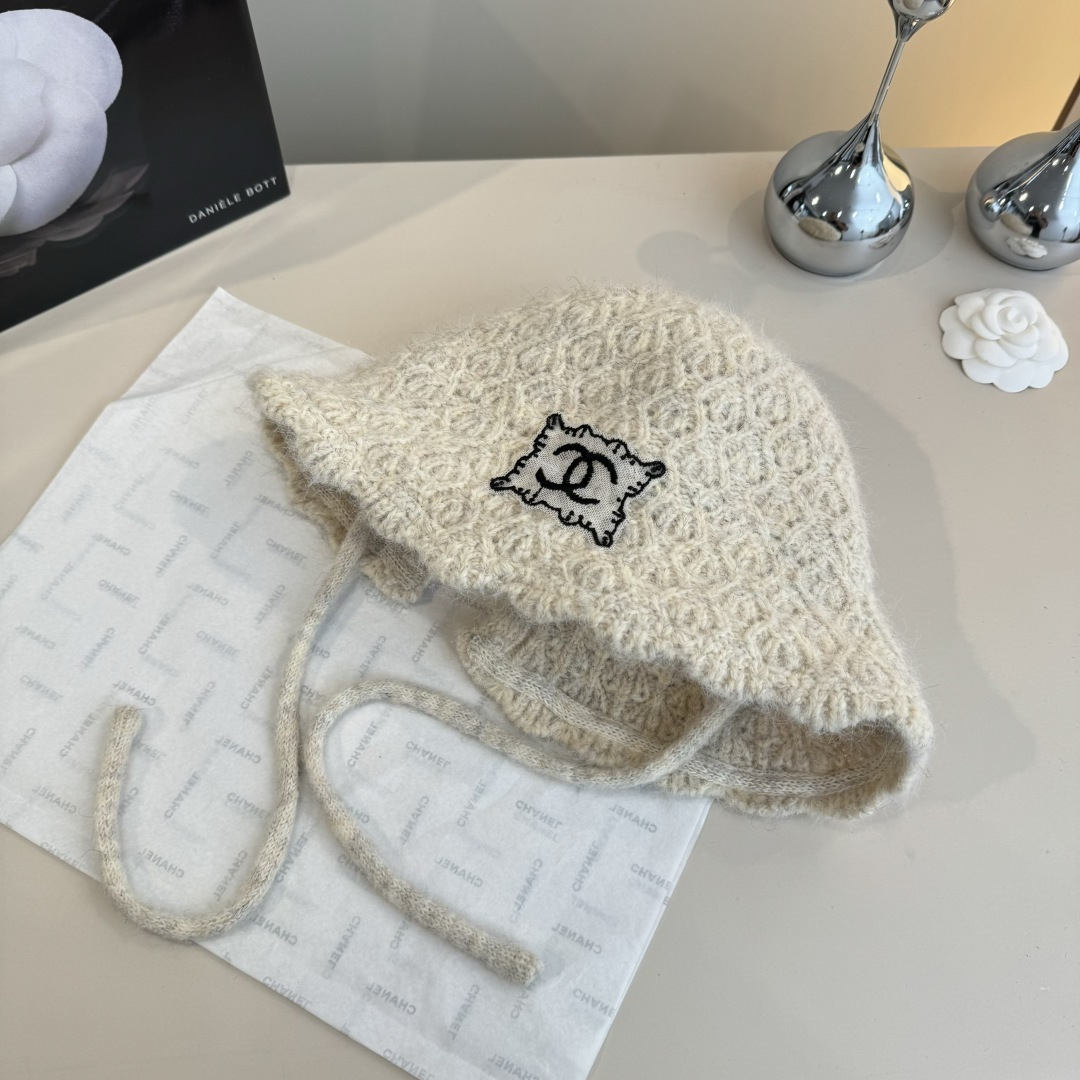 💕香奈儿新款针织渔夫帽，头围57cm