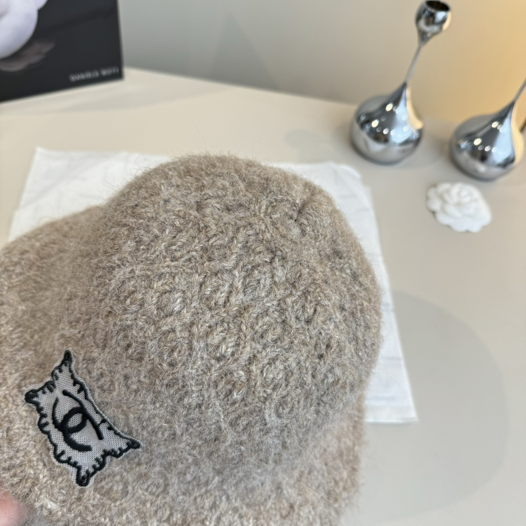 💕香奈儿新款针织渔夫帽，头围57cm