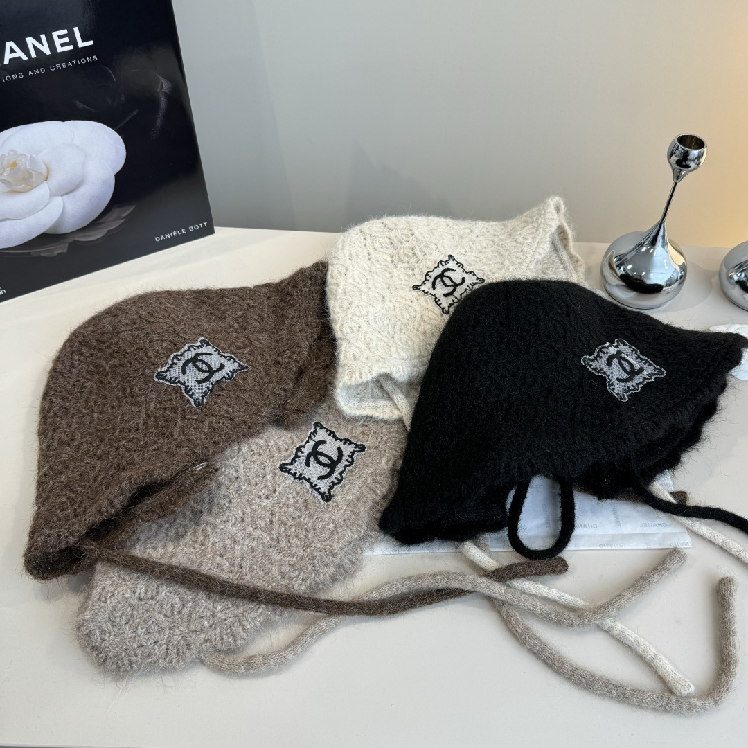 💕香奈儿新款针织渔夫帽，头围57cm