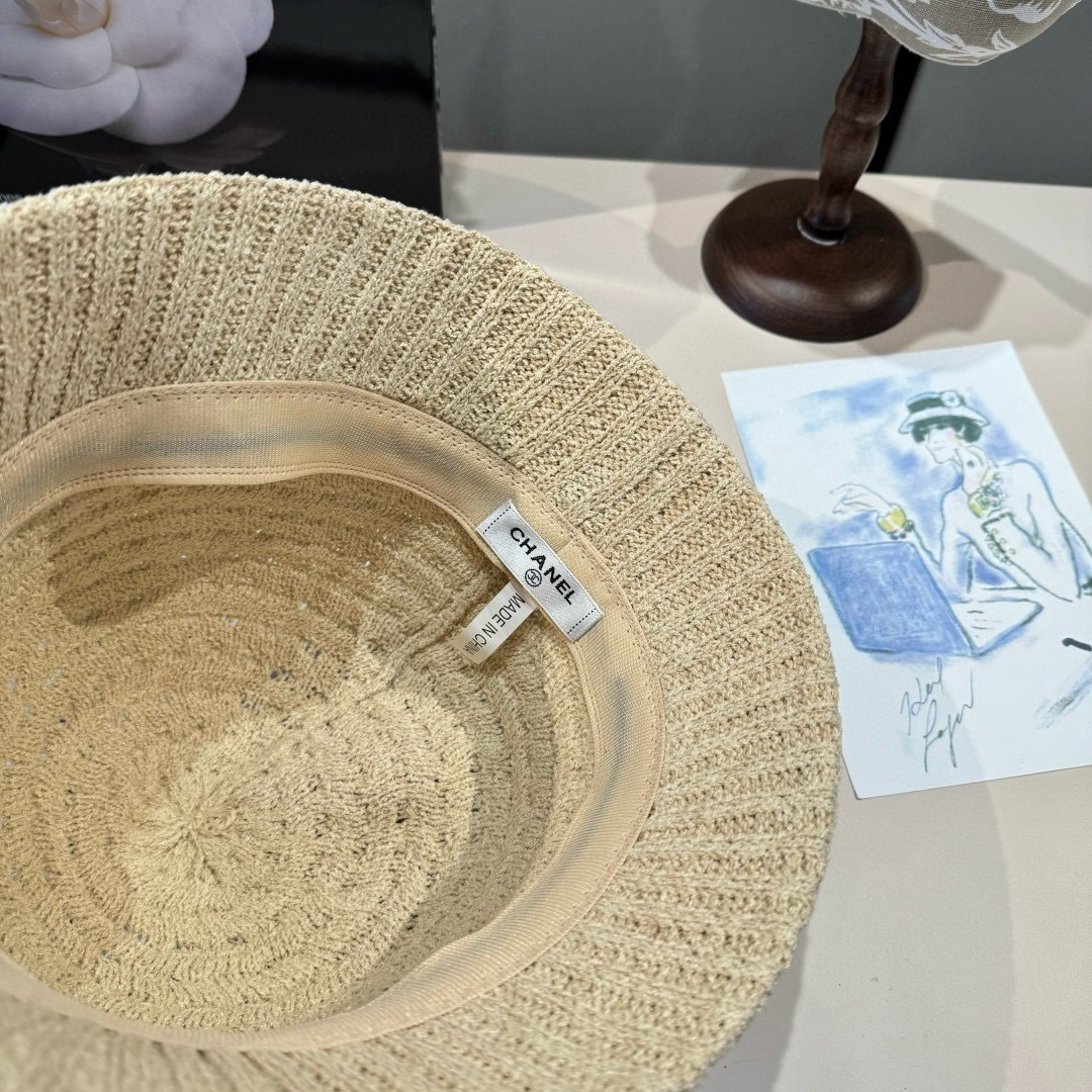 💕香奈儿新款针织渔夫帽，头围57cm