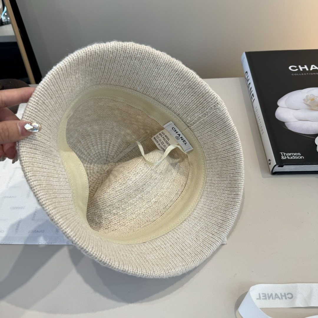💕Chanel香奈儿新款羊毛渔夫帽 ,可折叠