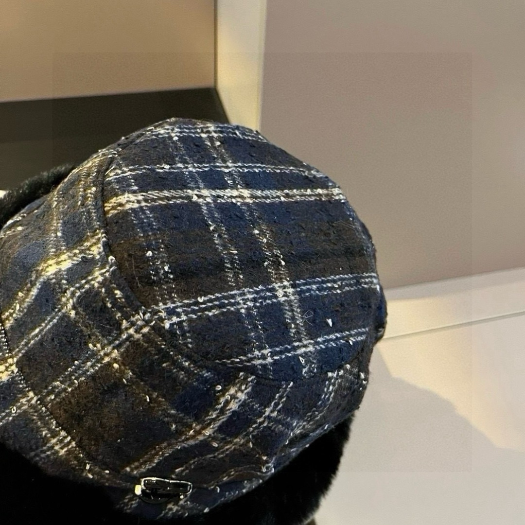 💕Chanel香奈儿加绒冷帽，渔夫帽 头围57cm