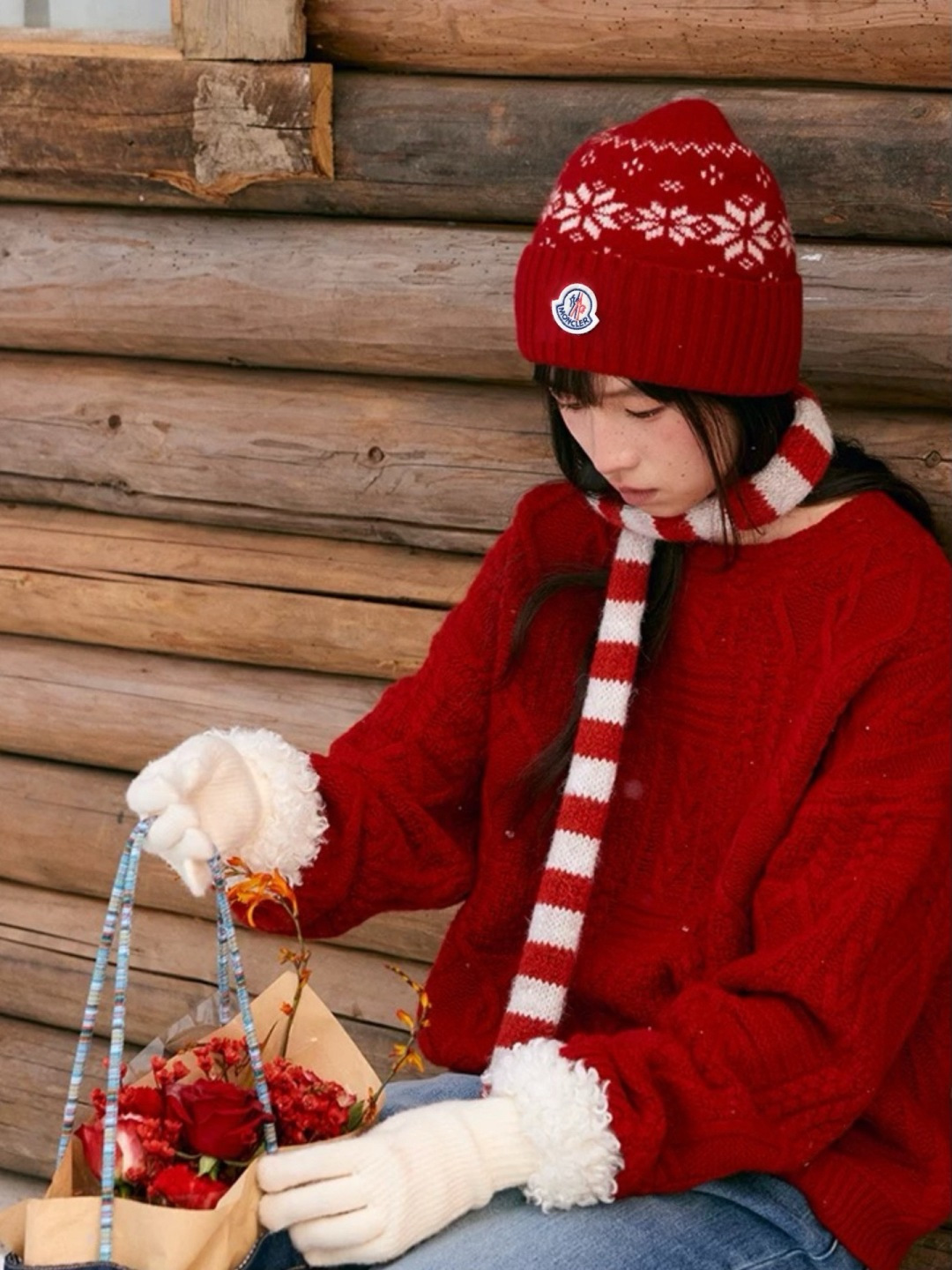 💕蒙口新款毛线帽，百分百羊毛🐑，