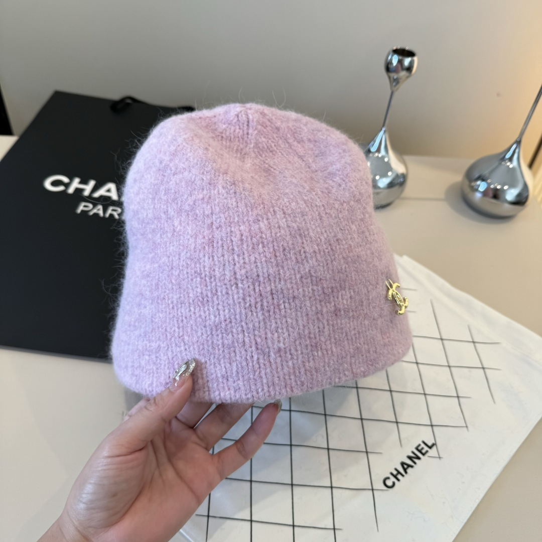 💕Chanel香奈儿羊毛毛线帽，百分百羊毛🦙面料，头围57cm