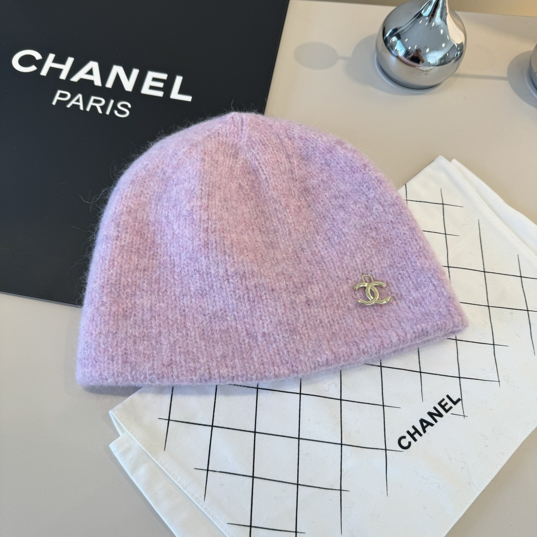 💕Chanel香奈儿羊毛毛线帽，百分百羊毛🦙面料，头围57cm