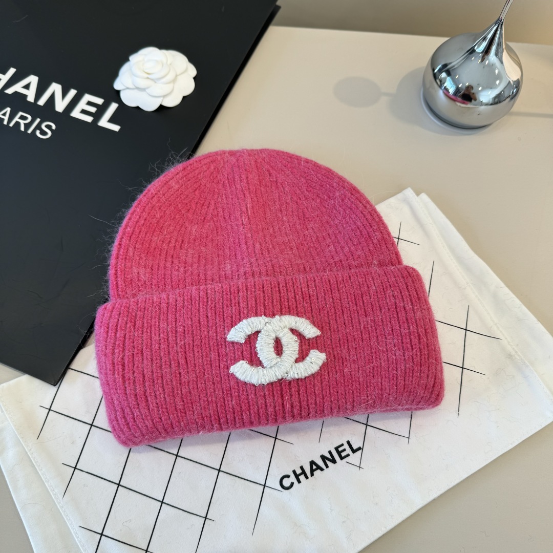 💕Chanel香奈儿新款毛线帽，加厚面料