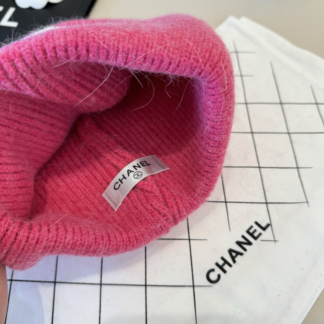 💕Chanel香奈儿新款毛线帽，加厚面料