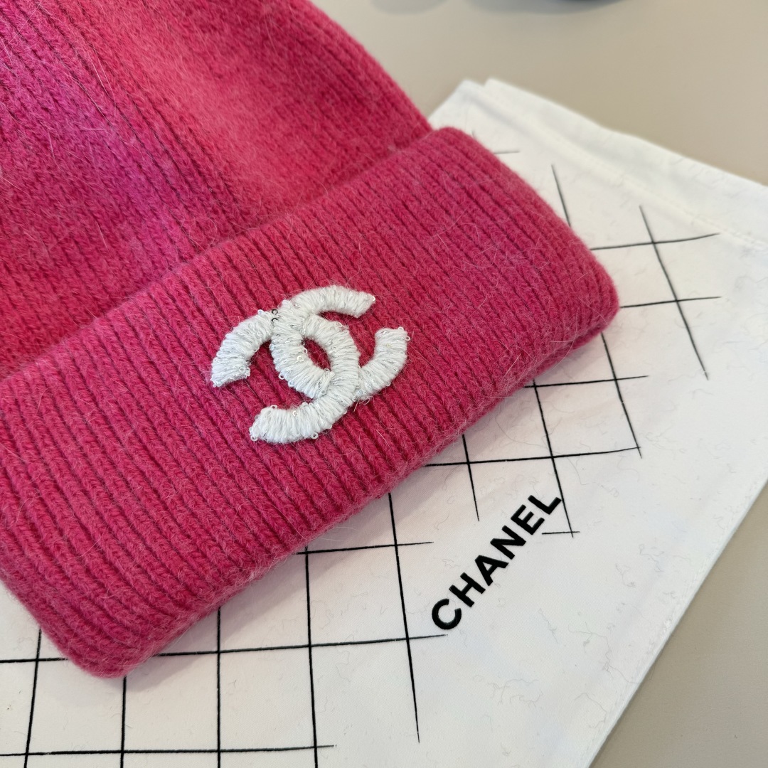 💕Chanel香奈儿新款毛线帽，加厚面料
