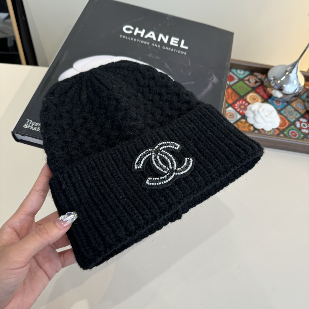 💕Chanel香奈儿针织毛线帽