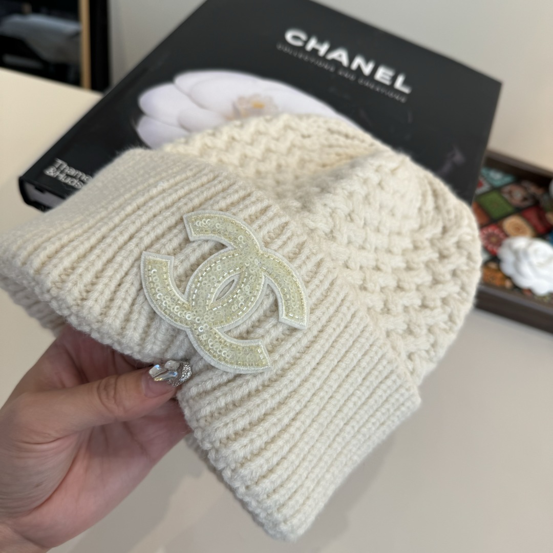 💕Chanel香奈儿针织毛线帽