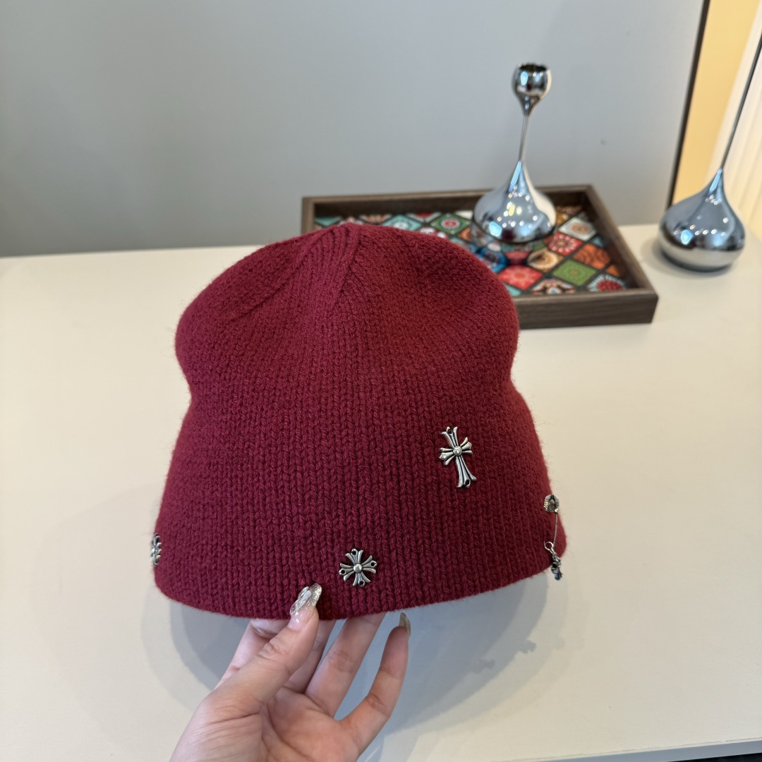💕克罗心新款针织毛线帽