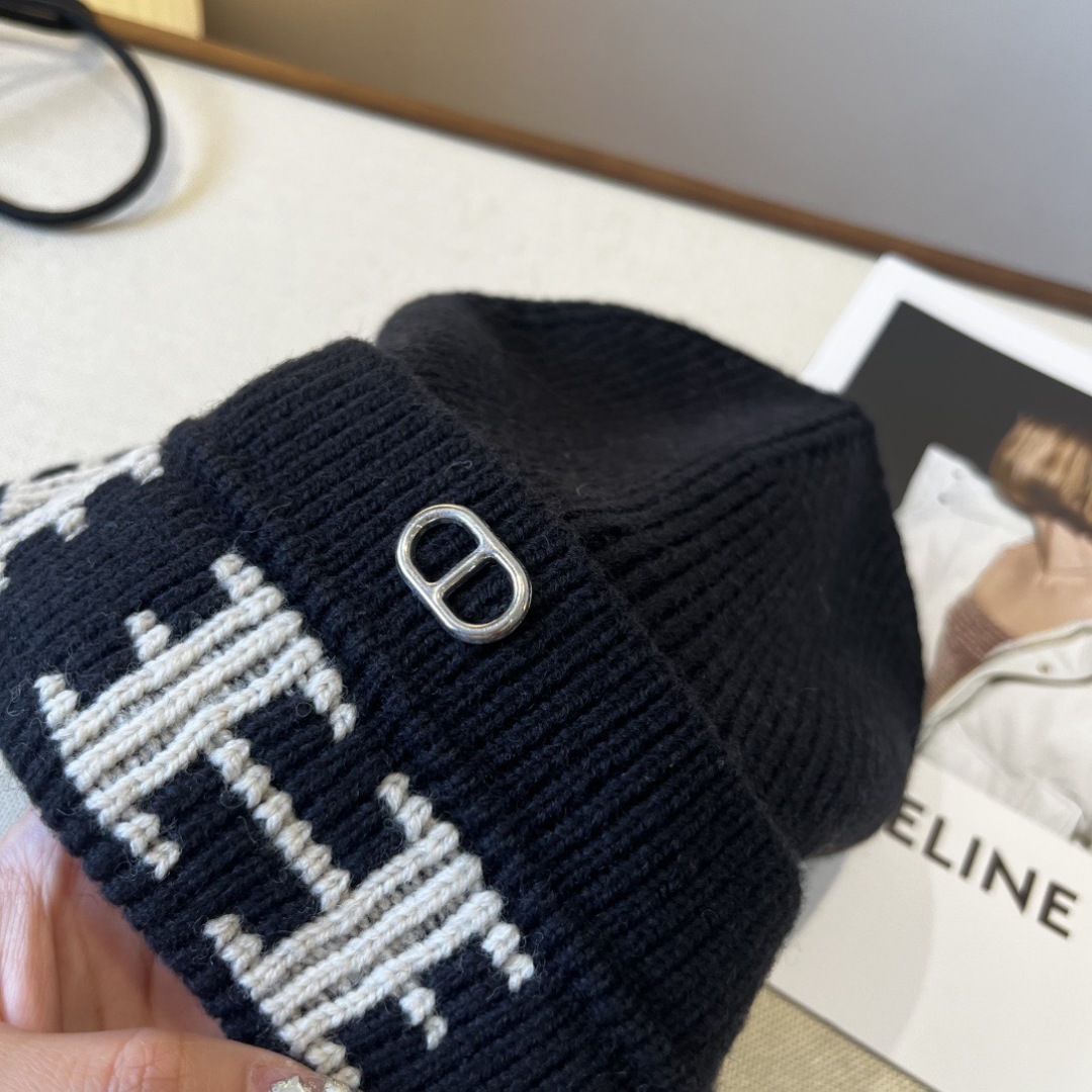 💕Hermes爱马仕新款针织毛线帽