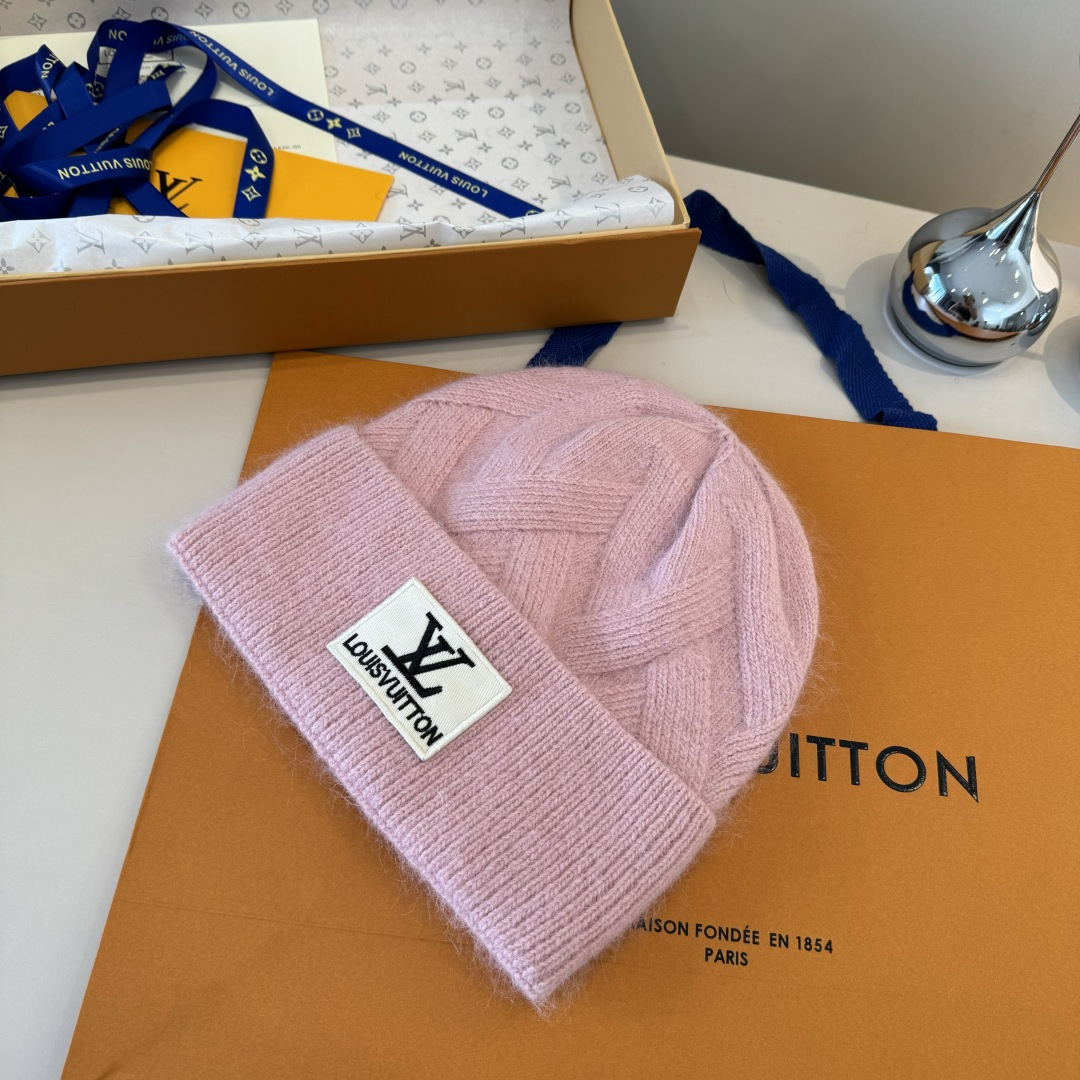 💕Lv路易斯秋冬款新款毛线帽, 百分百羊毛面料🐑