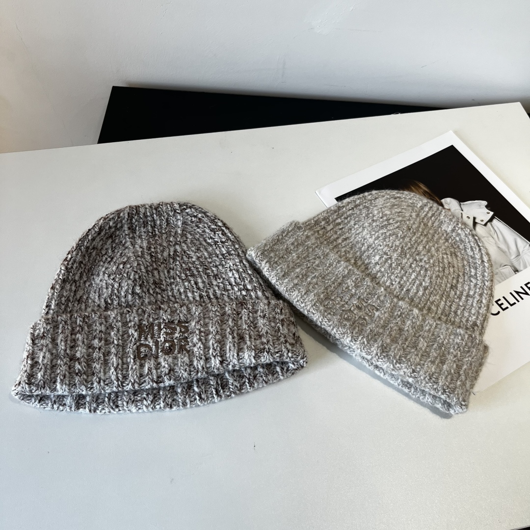 💕Dior Miss迪奥针织毛线帽，羊毛帽