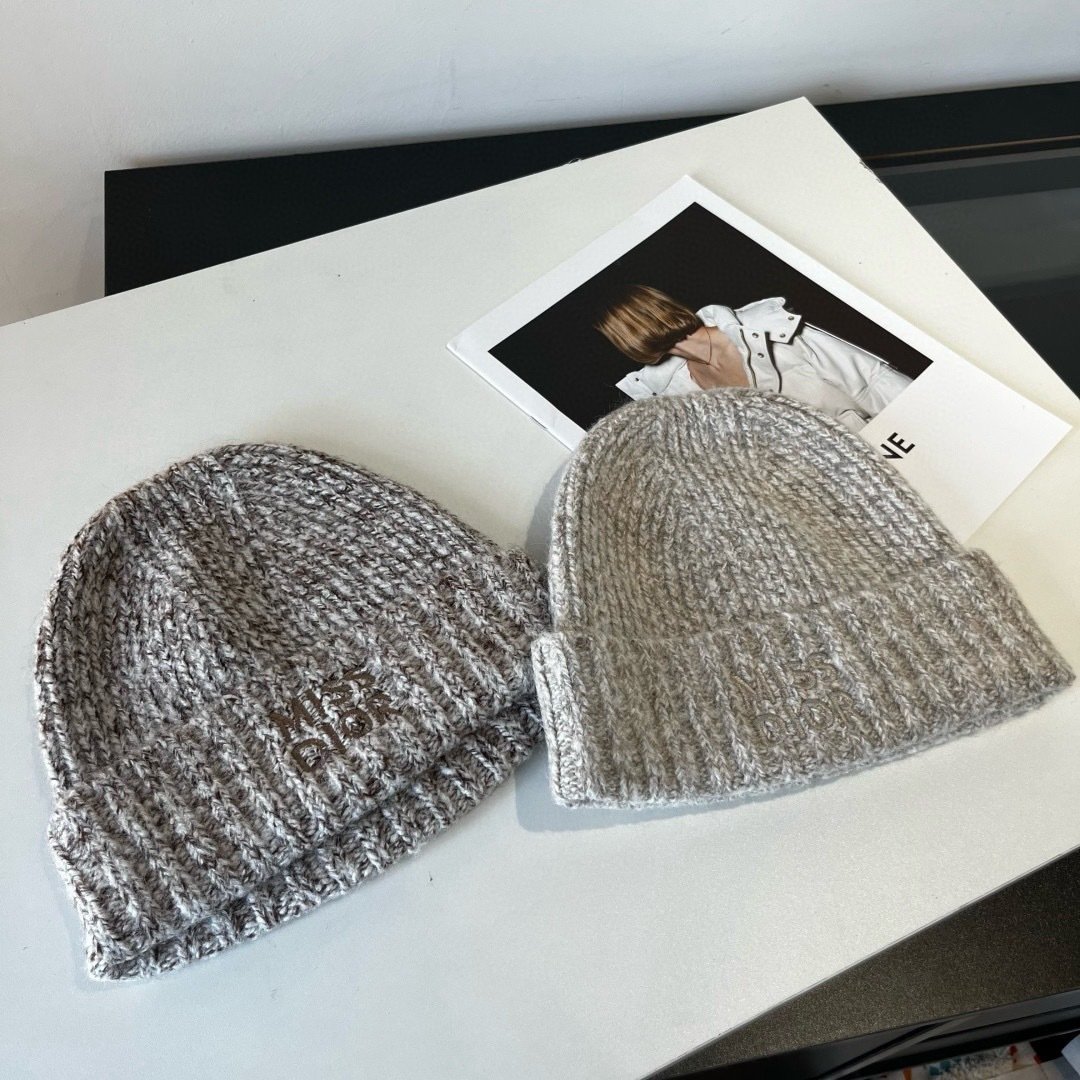 💕Dior Miss迪奥针织毛线帽，羊毛帽