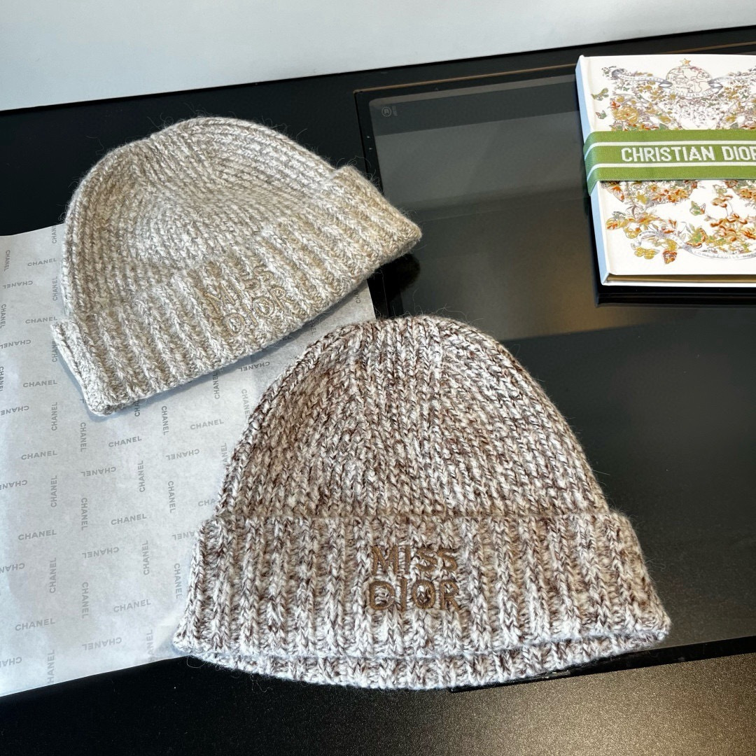💕Dior Miss迪奥针织毛线帽，羊毛帽