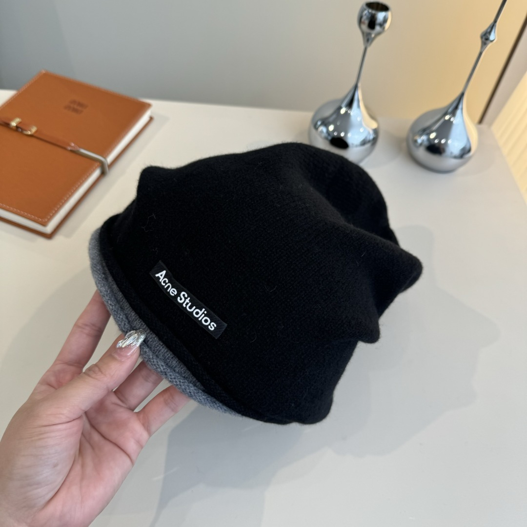 💕Acne Studios 新款羊毛帽，中性款毛线帽，百分百羊毛面料%🦙