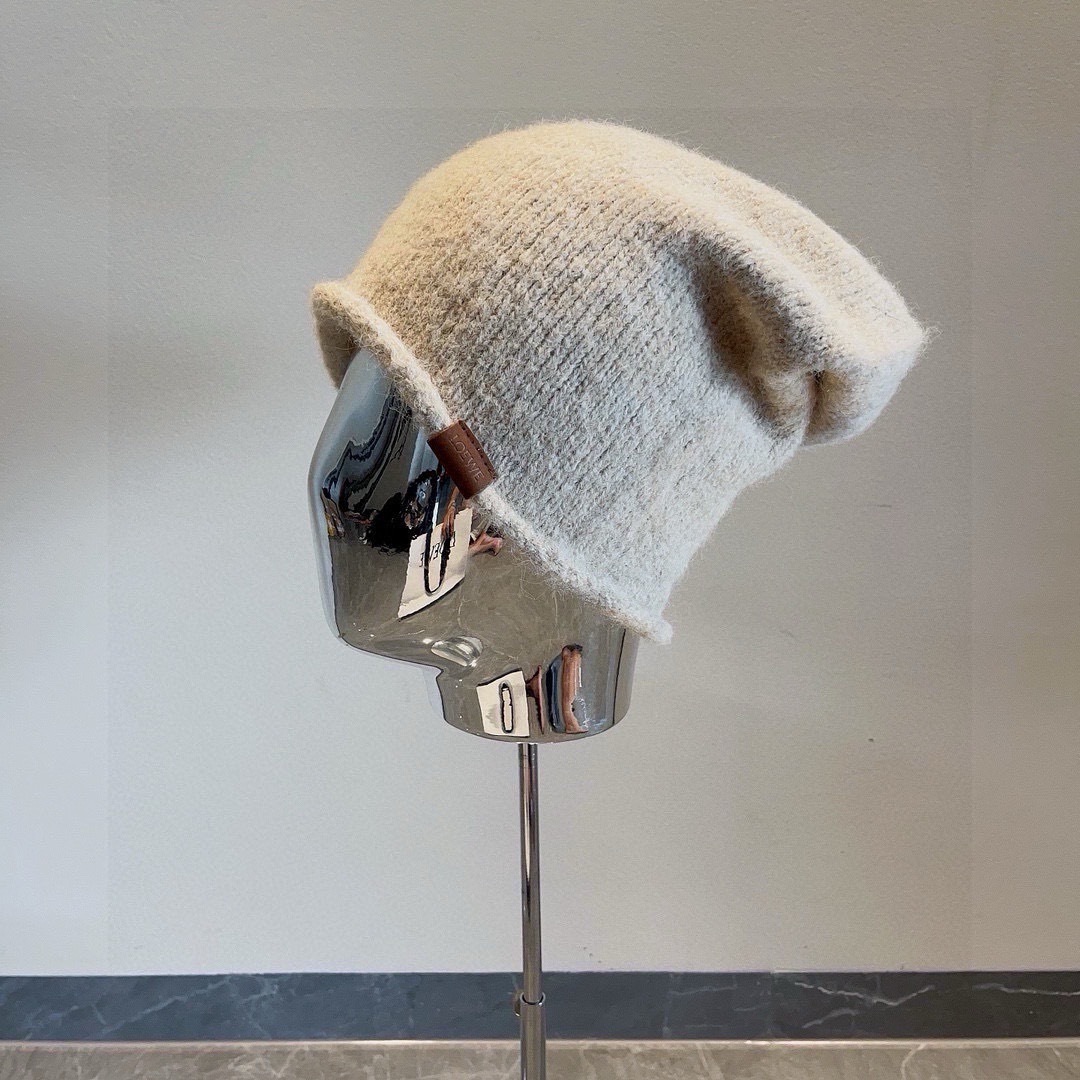 💕LOEWE罗意威秋冬新款毛线帽,嘻哈风针织帽,男女款毛线帽 4个色