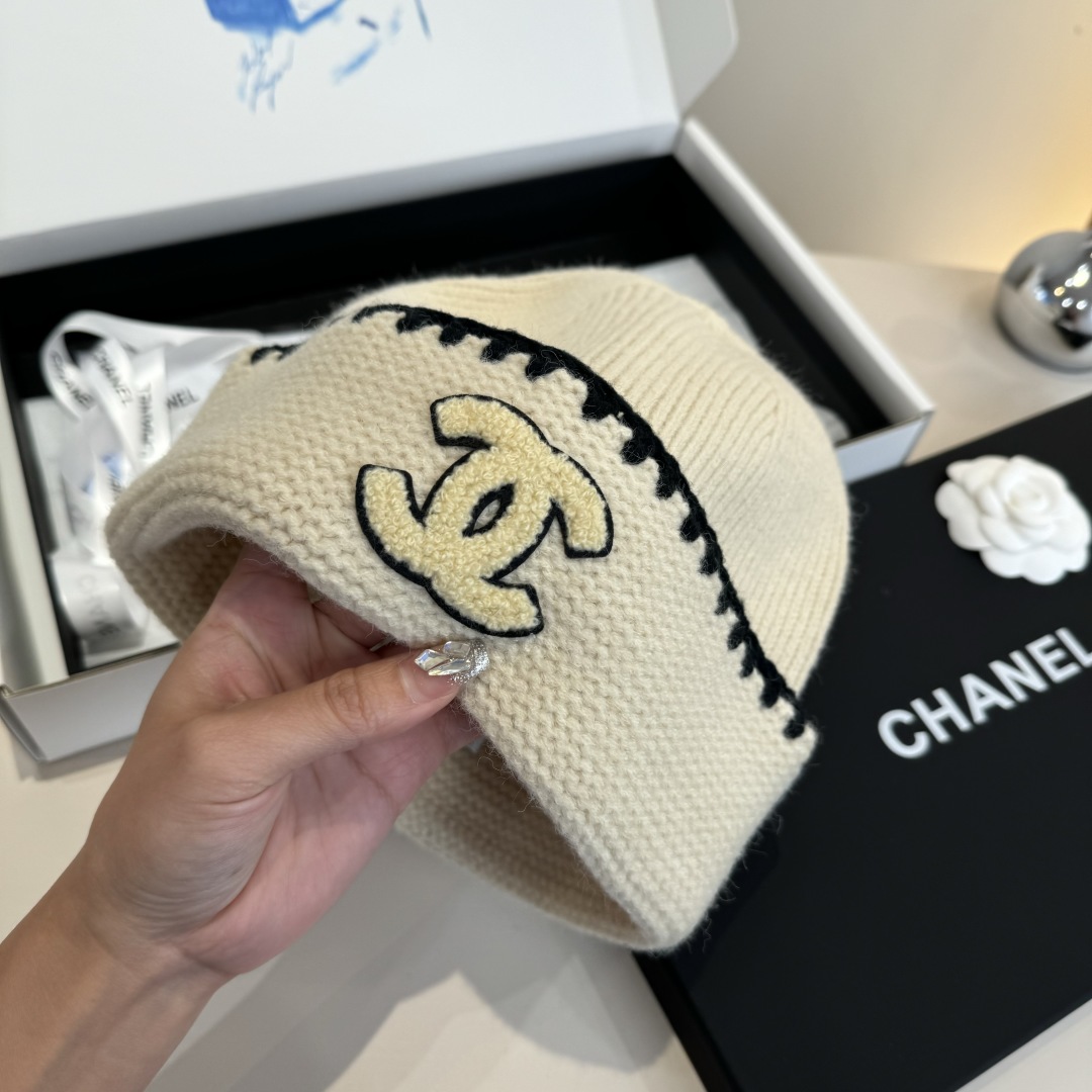 💕Chanel香奈儿针织毛线帽