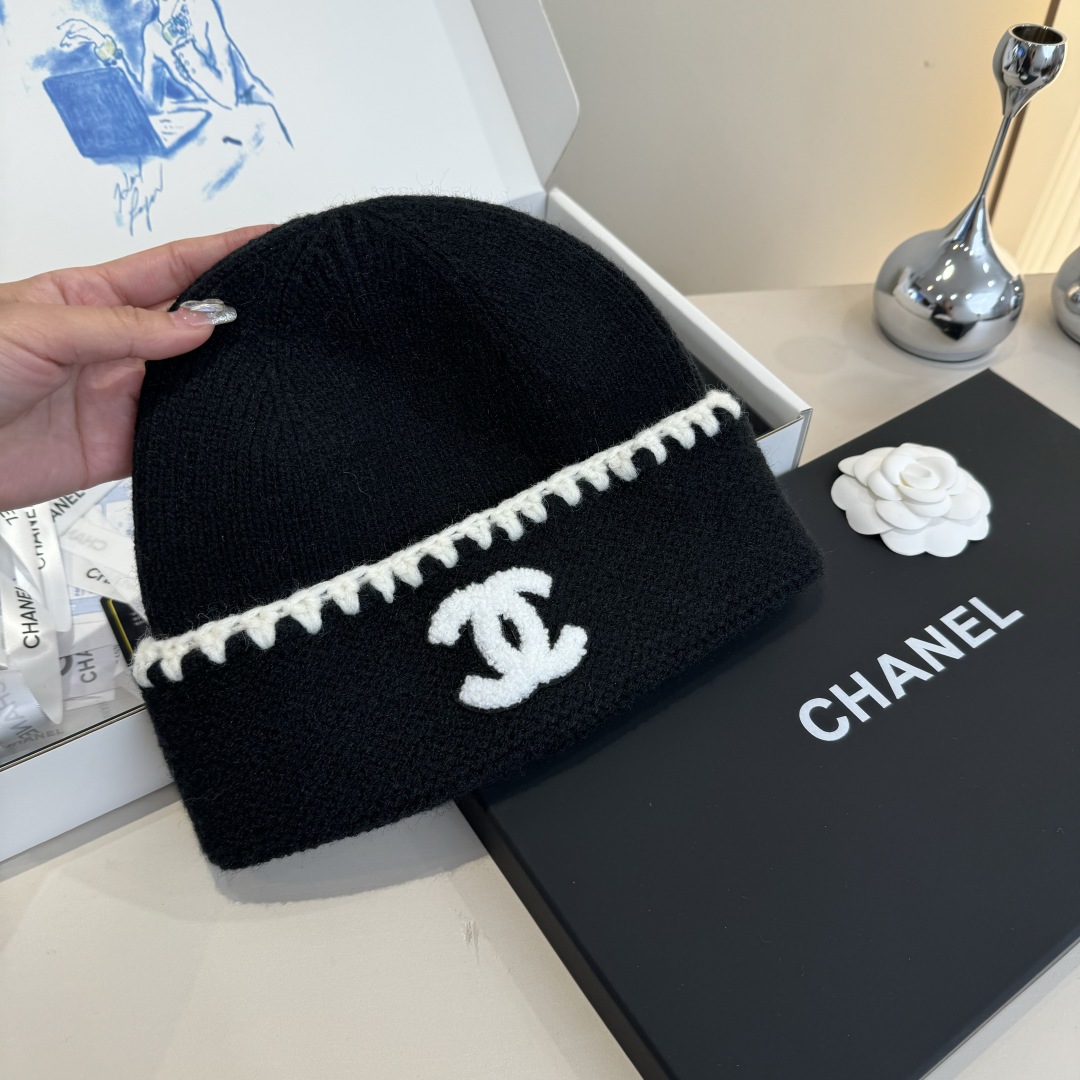 💕Chanel香奈儿针织毛线帽