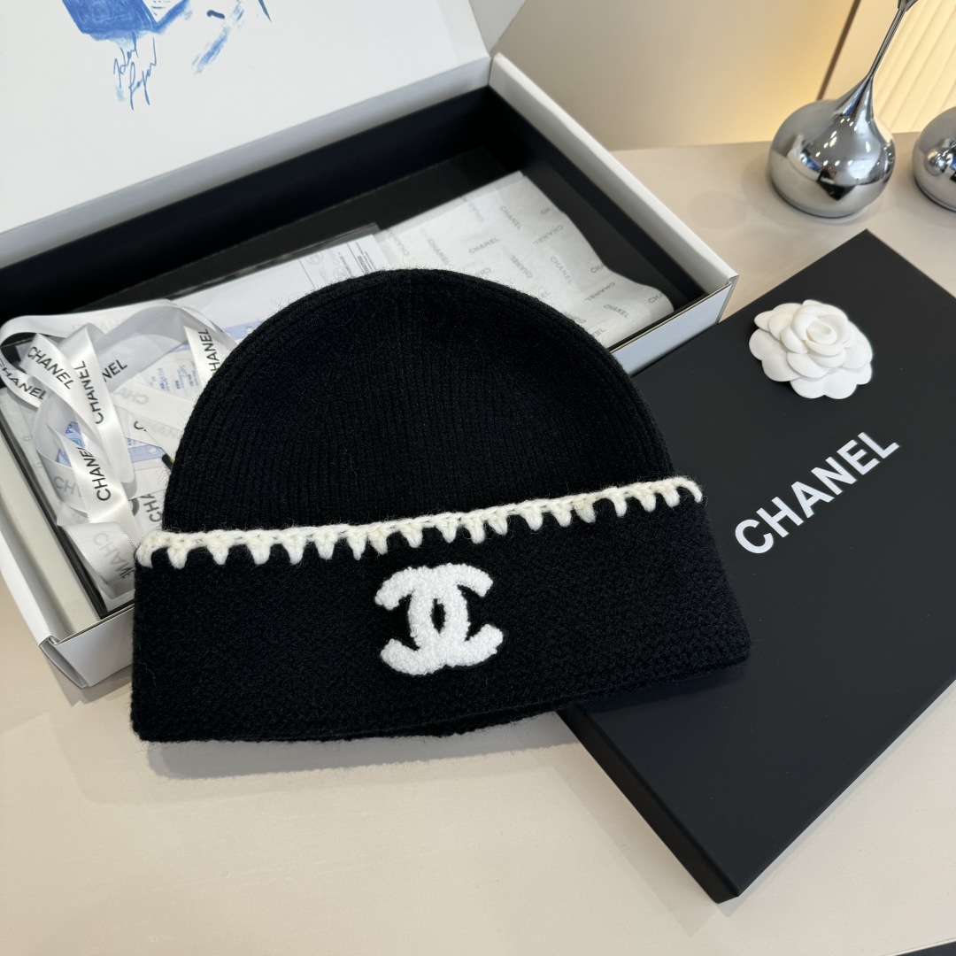 💕Chanel香奈儿针织毛线帽