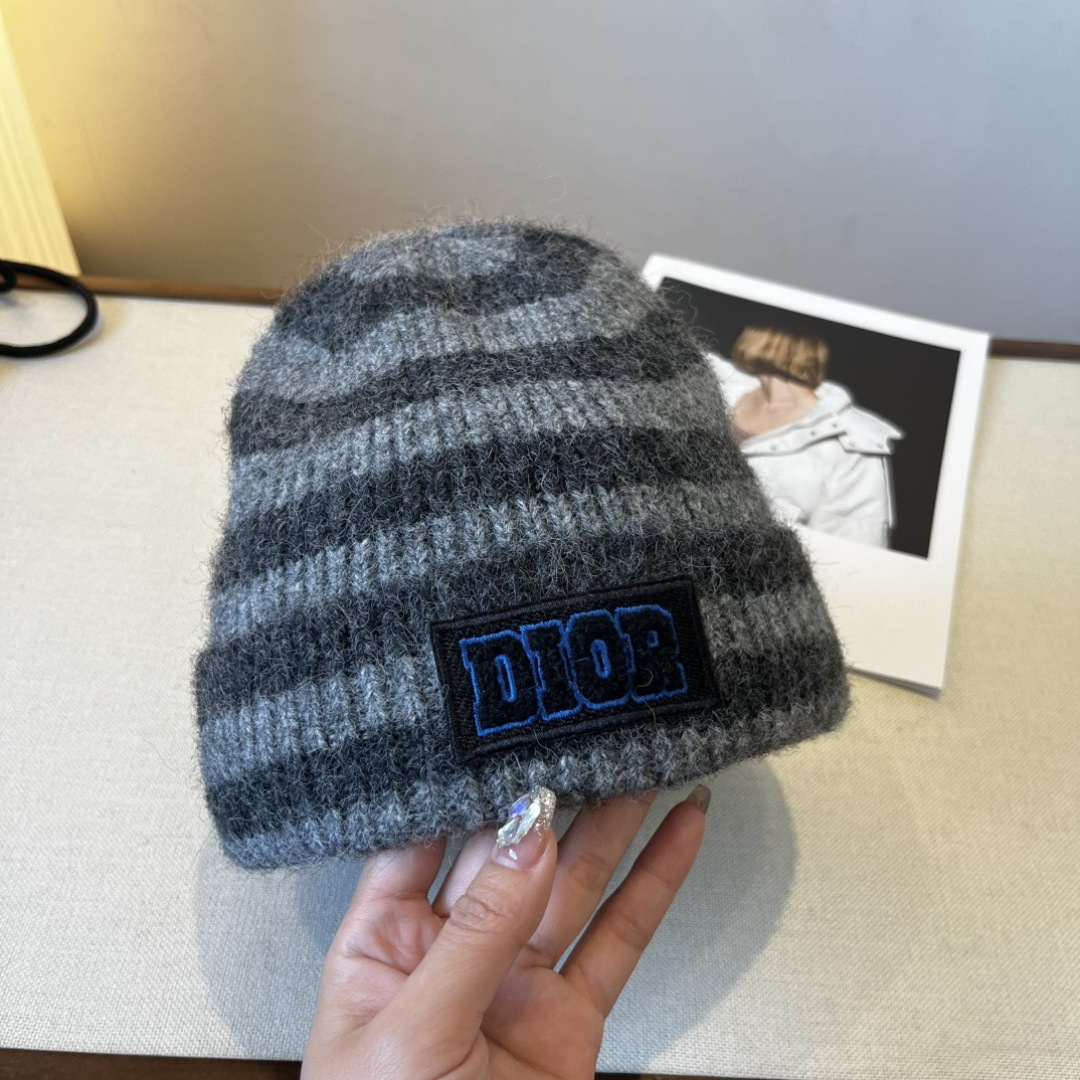 💕Dior Miss迪奥针织毛线帽，羊毛帽