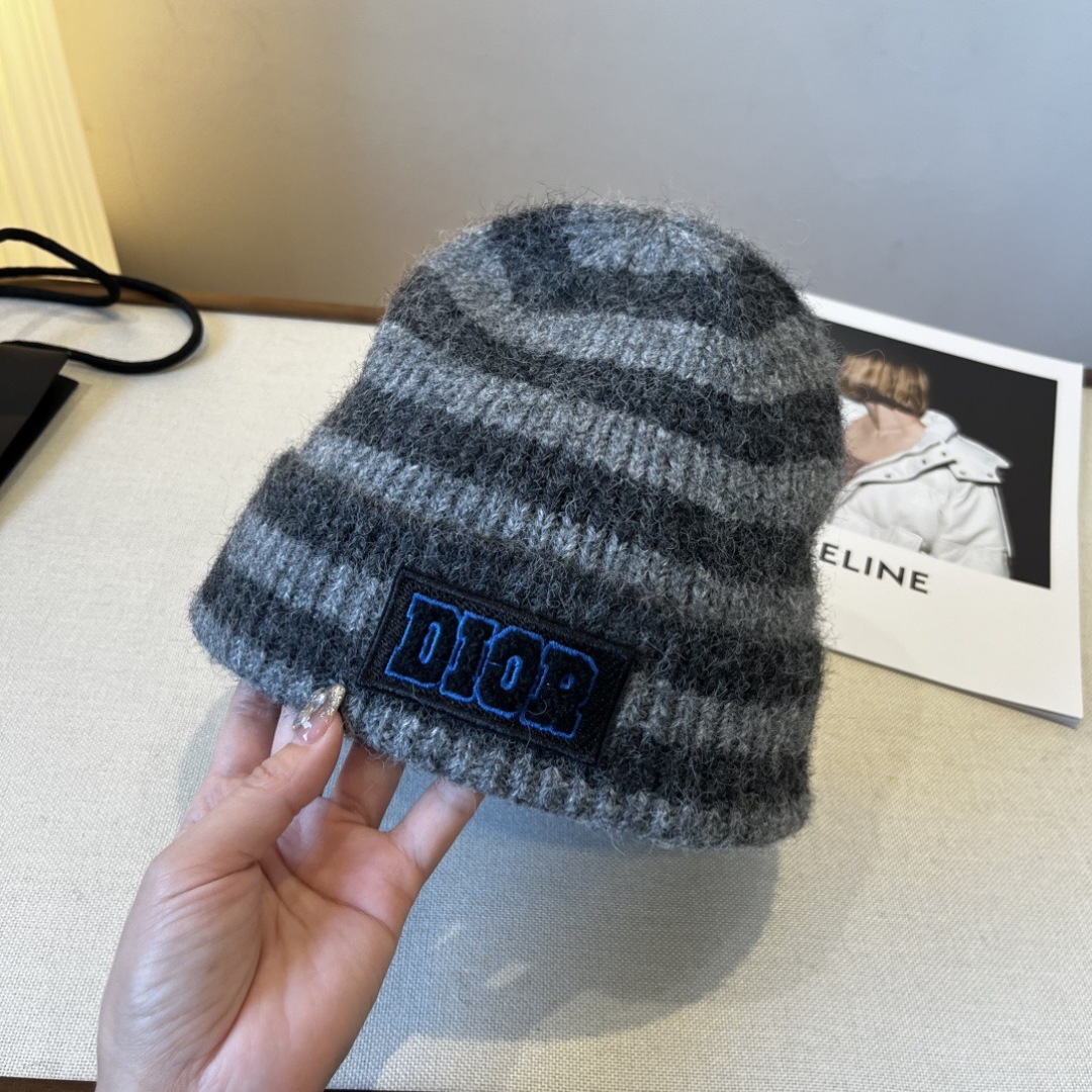 💕Dior Miss迪奥针织毛线帽，羊毛帽