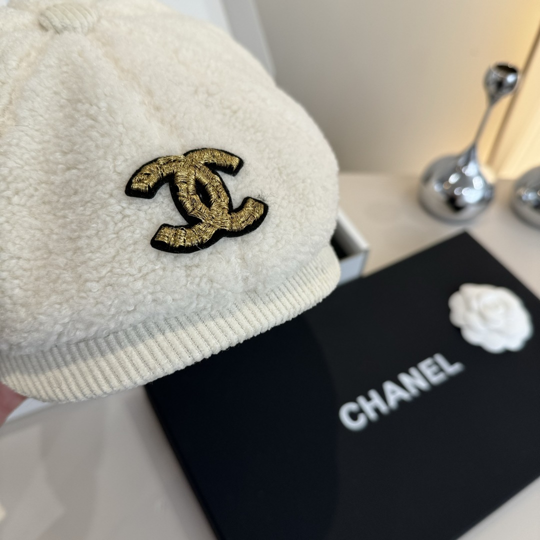 💕Chanel香奈儿羊毛鸭舌前进帽，男女通用，