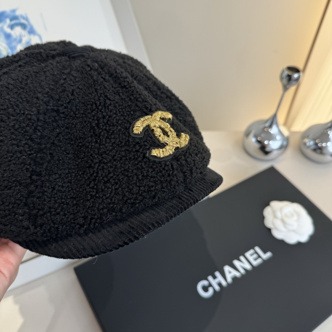 💕Chanel香奈儿羊毛鸭舌前进帽，男女通用，