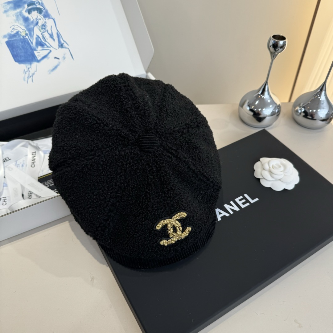 💕Chanel香奈儿羊毛鸭舌前进帽，男女通用，