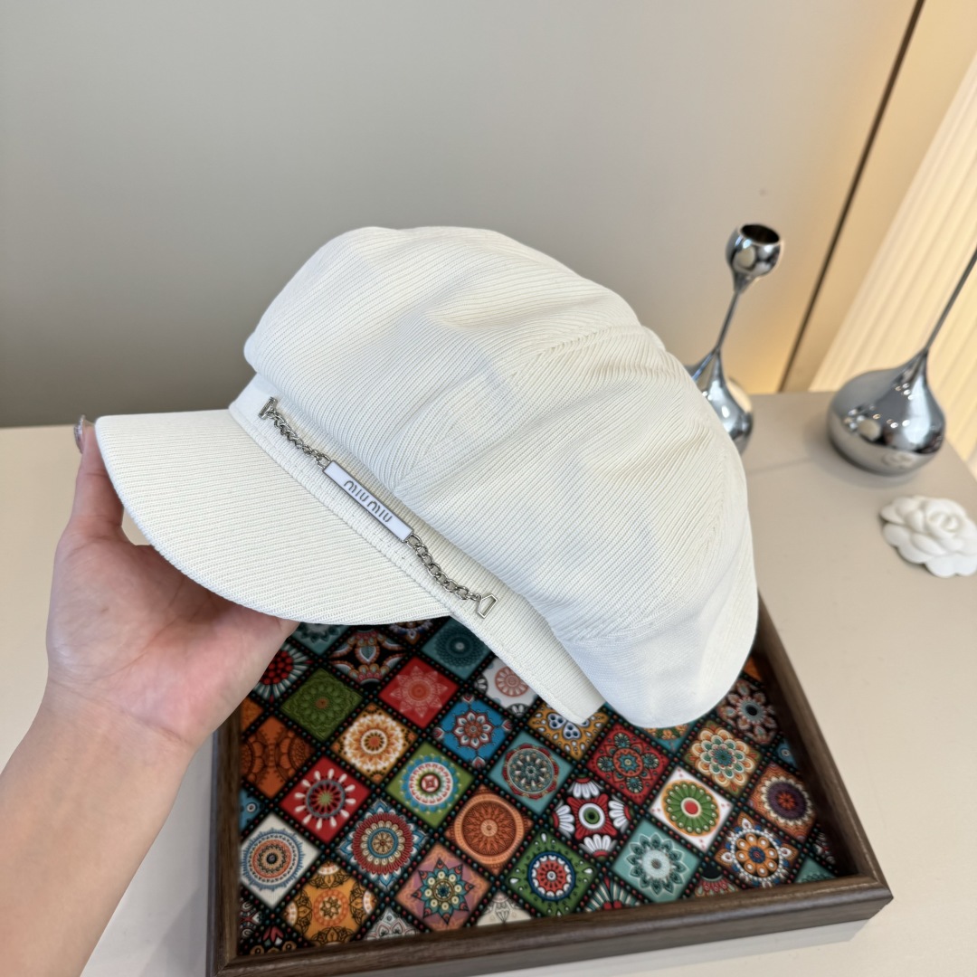 💕miumiu缪缪新款鸭舌画家帽，高端定制，头围57cm