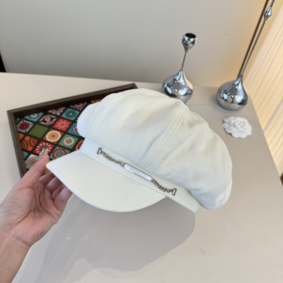 💕miumiu缪缪新款鸭舌画家帽，高端定制，头围57cm