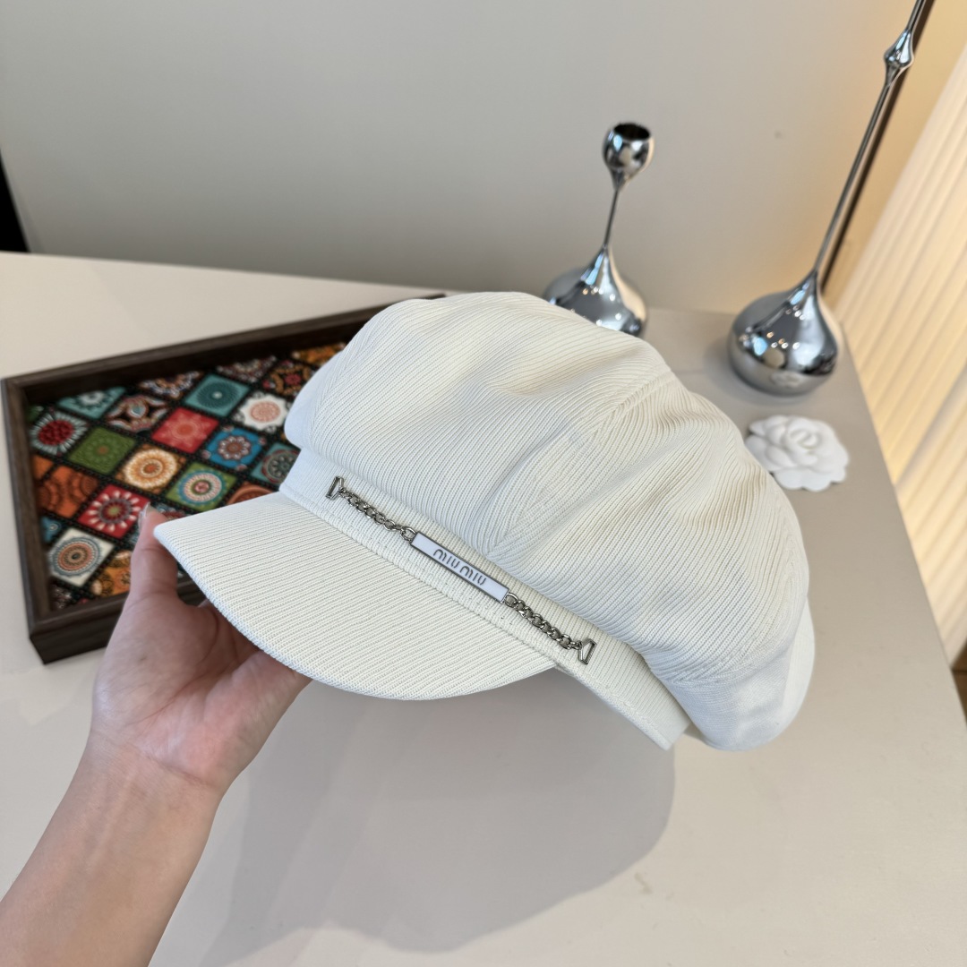 💕miumiu缪缪新款鸭舌画家帽，高端定制，头围57cm
